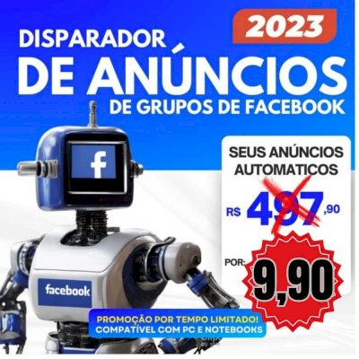Disparador automático Facebook - Até 5 perfis disparando