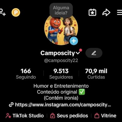 Conta TikTok 9.5k+ Seguidores | Nicho Humor/Animação | Alta Entrega (1.2M Views