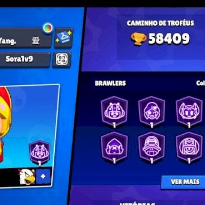 CONTA–58K+TROFÉUS. 6 Skins Lendárias ​11 Skins Míticas ​ 64 Skins Épica