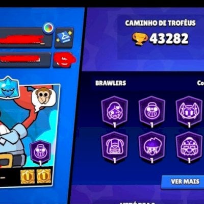 CONTA DE BRAWL STARS | 43K DE TROFÉUS |72 BRAWLERS + 8 LENDARIOS | 11 HIPER