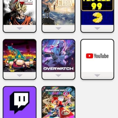 Conta switch com Zelda BOTW, Mario Kart Deluxe 8, Xenoverse 2 e south park 1