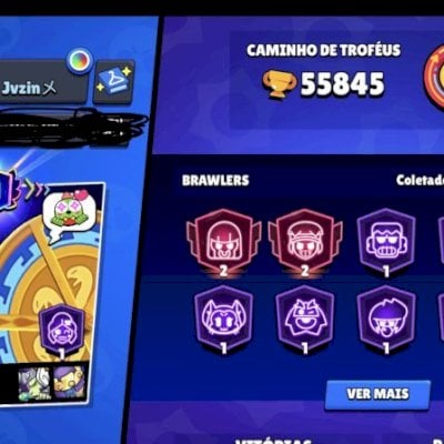 Conta 55k+, todos os brawls liberados (53 estão level max)