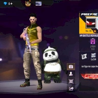 CONTA FREE FIRE ANTIGA DEZEMBRO DE 2018