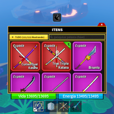 conta de blox fruit quase full