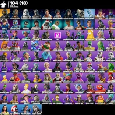 Conta Fortinite | 104 skins |Flightalis, Chun-Li| Superman | Homer Simpson