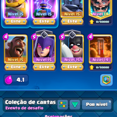 Conta Clash Royale antiga bem upada