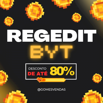 REGEDIT BYT/BLACKOUT FF PROMOÇÃO 80% OFF, TODO TIPO DE DISPOSITIVO, ANTBAN