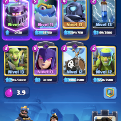 Conta de clash royale | todas as cartas | 8 evo | arena 22