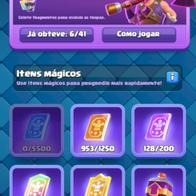 Conta de clash royale gemada!!
