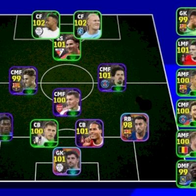 Efootball mobile contas