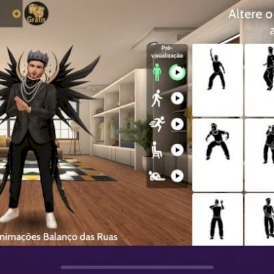 conta de avakin life rara com variedades de roupas