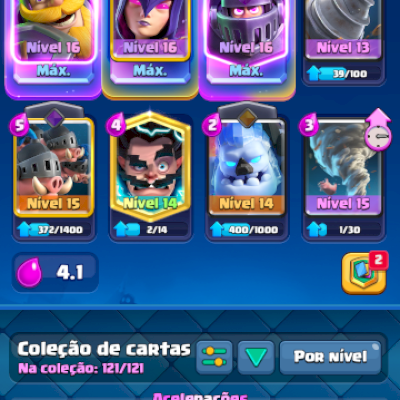 conta de Clash royale