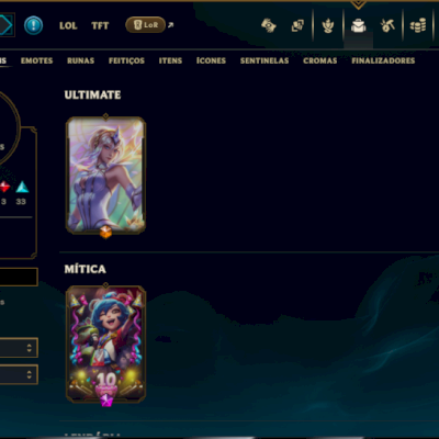 Unranked com 140 Champs e 114 Skins ( SUP / ADC / JG )
