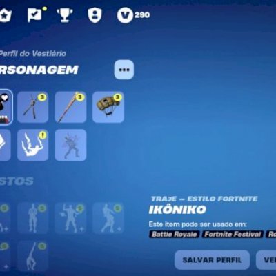 CONTA FORTNITE TRYHARD + 250 SKINS | IKONIK, DEADPOOL, SALVE O MUNDO OG