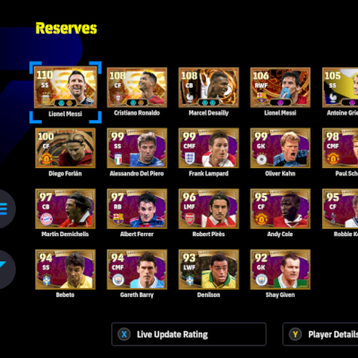 Conta eFootball Xbox / PC (Microsoft Store) 3304- 6 Big Time + 70 épicos + 42ST