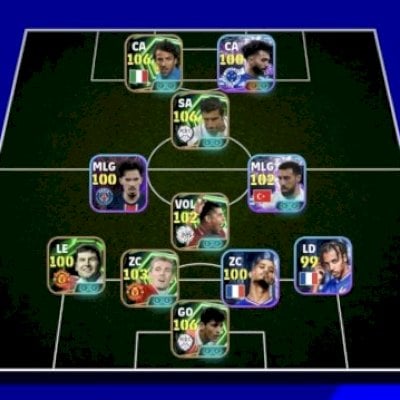 Conta efootball com Del Piero blitz 106 e Figo 106