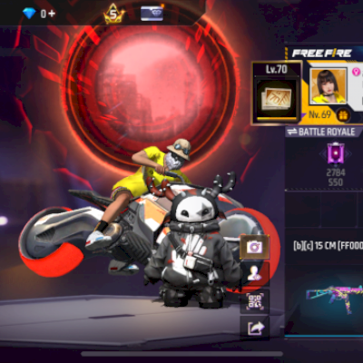 Conta de free fire com 6 anos