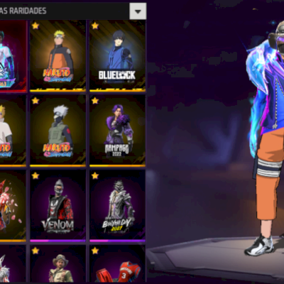 MELHOR E MAIS BARATA DO SITE 415 PEITA NARUTO+BLUELOCK+AVENTUREIRO+SKIN LENDARIA