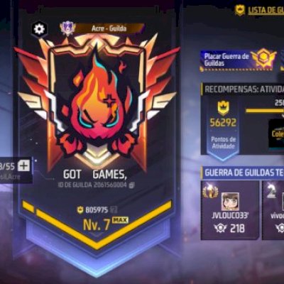 GUILDA TOP REGIONAL FREE FIRE