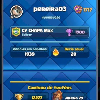 Conta de 12.227 troféus, bem upada. perfeita para iniciantes ou Conta principal.