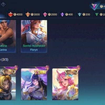 continha moba mítico, full emblemas.