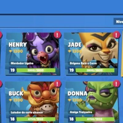 conta zooba nível 21