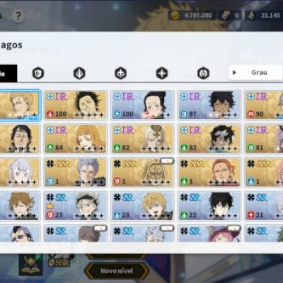 BLACK CLOVER M conta c Julios+carta/Noelle/Rhya Litch/Mimosa S1