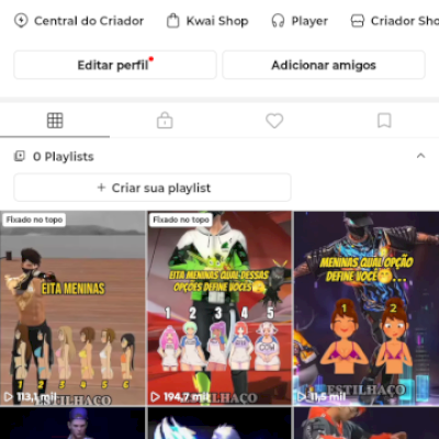 Estou vendendo essa conta que fazia muito sucesso no kwai, não estou mais utiliz