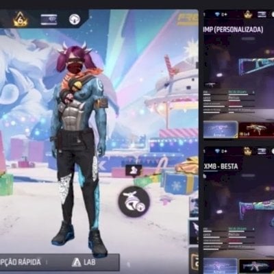 Conta de FF fullll roxa