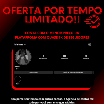 ✅PROMOÇÃO!! CONTAS COM QUASE 1K!! ✅