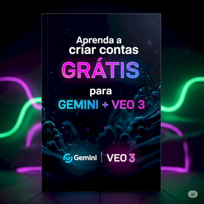 Aprenda fazer contas grátis GEMINI PRO + VEO 3 (15 MESES!!)