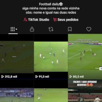 Venda conta de TikTok Futebol
