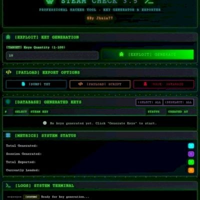 🔐 STEAM KEY GENERATOR + CHECK VERSÃO EXCLUSIVA + CHECKER EXTERNO INCLUSO