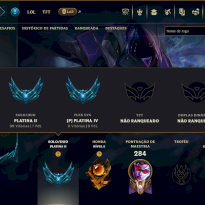 Platina 2 com 85 Champs e 63 Skins ( MAIN ADC ) +8 Vitoriosas