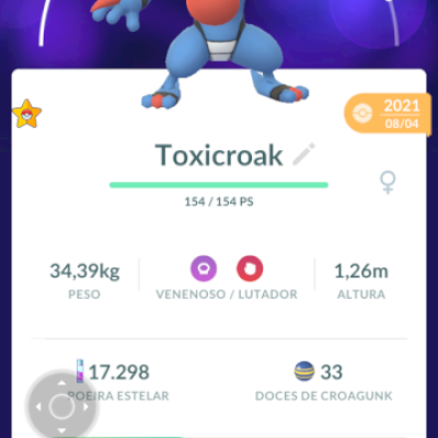 Venda de Pokémons IV 15/15/15 capturados.