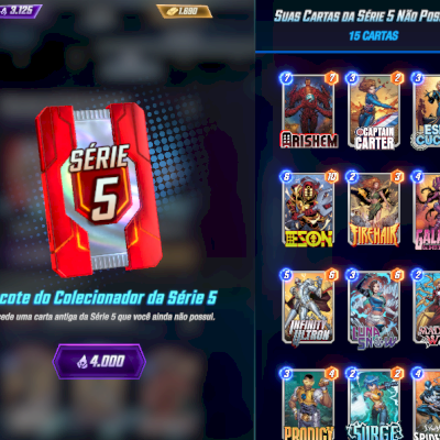 CONTA EXCLUSIVA MARVEL SNAP - COLEÇÃO GIGANTE!