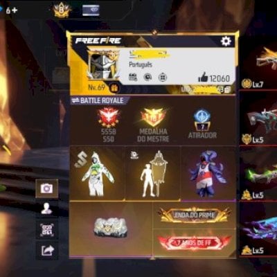 Conta de Free fire primer 8.