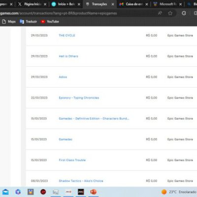 Conta Epic Games com + de 80 jogos por 10 dias
