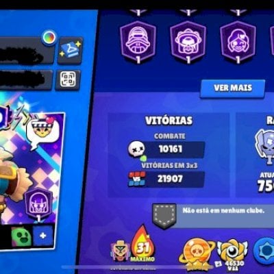 🚀 93K TROFÉUS + TITÃ DOS TROFÉUS + 304 SKINS | CONTA TOP Brawl Stars | negocio