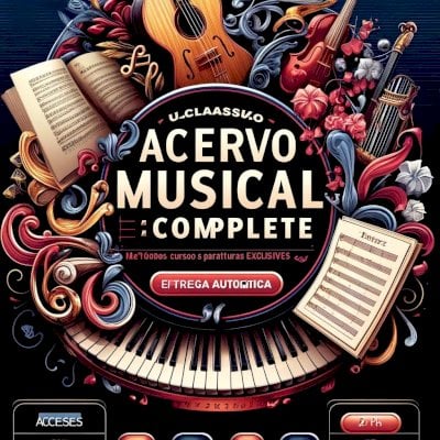🎶 O Acervo Musical Mais Raro e Completo: Métodos, Cursos e Partituras Exclus