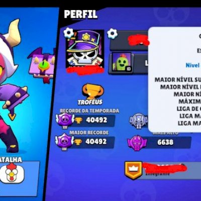 CONTA BRAWL STARS 2018 - 88/88 - 41K - 147 SKINS - SHELLY ESTELAR