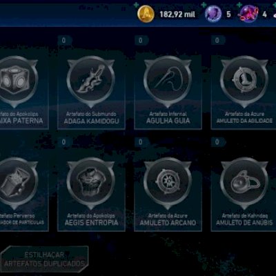 Conta de Injustice 2 mobile logada via play games