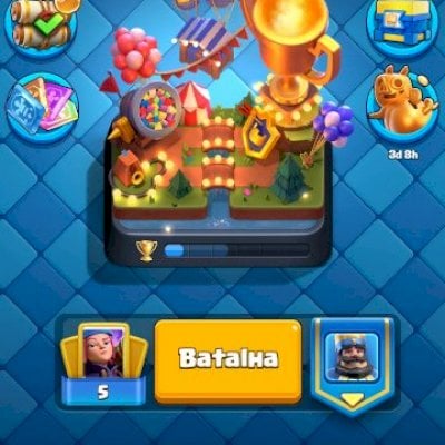 CONTA CLASH ROYALE 8K TROFÉUS