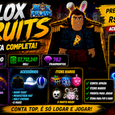 🔥 BLOX FRUITS | LVL 2800 MAX + TIGER + DARK COAT + ITENS RAROS | CONTA COMPLETA