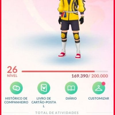 Continha top de pokemon go
