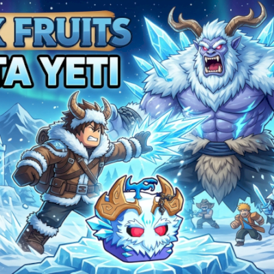 Frutas permanentes Yeti no preço baixo de mercado (ENTREGA RÁPIDO⚔️🍏)