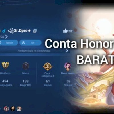 Conta de honor of kings muito boa+ com heróis SNK