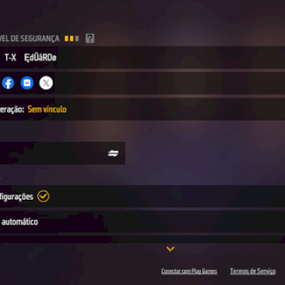 Conta antiga de Free Fire