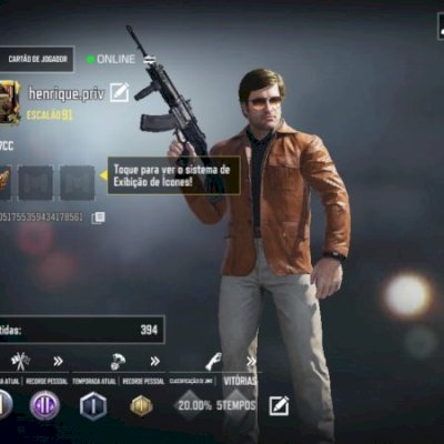 conta de cod mobile level 91