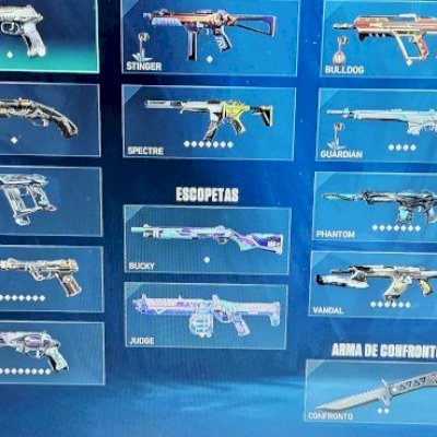 Conta valorant com várias skin + passes